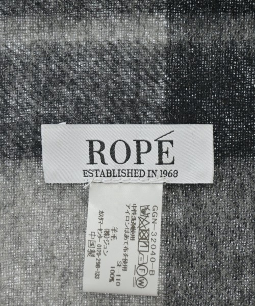 ROPE（ロペ）マフラー 黒 サイズ:F レディース/2200659865021