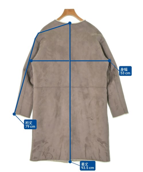 ROPE（ロペ）ムートンコート グレー サイズ:38(M位) レディース/2200653480039