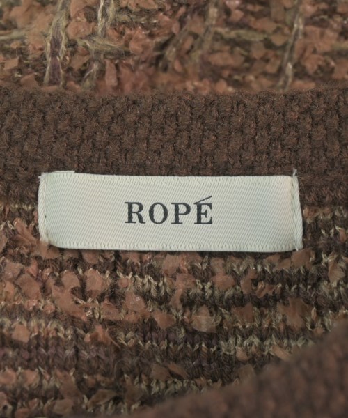 ROPE（ロペ）ノーカラージャケット 茶 サイズ:F レディース/2200697526021