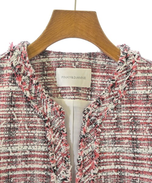 Pinky&Dianne（ピンキーアンドダイアン）ノーカラージャケット 赤 サイズ:36(S位) レディース/2200606020053