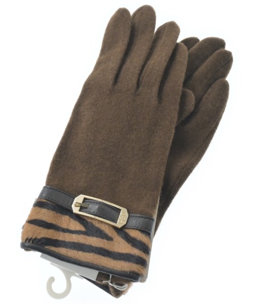 Pinky&Dianne（ピンキーアンドダイアン）手袋 茶 サイズ:- レディース/2200644281058