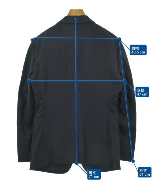 MAJI MASATOMO（マージ　マサトモ）テーラードジャケット 青 サイズ:A5(M位) メンズ/2200666279095