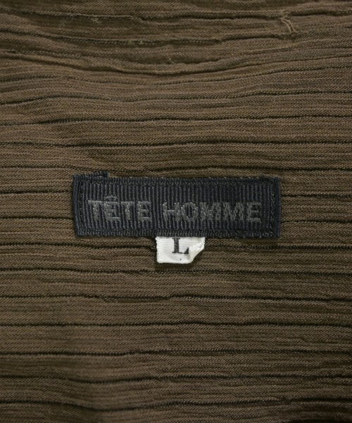 TETE HOMME（テットオム）カジュアルシャツ 茶 サイズ:L メンズ/2200642244031