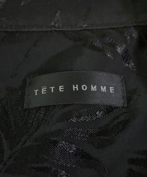TETE HOMME（テットオム）カジュアルシャツ 黒 サイズ:S メンズ/2200731152018
