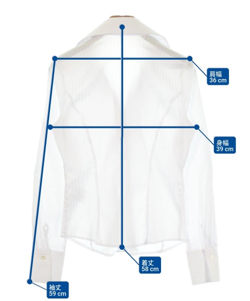NARA CAMICIE（ナラカミーチェ）ドレスシャツ 白 サイズ:0(S位) レディース/2200637236041