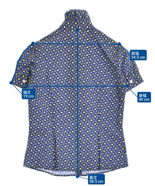 NARA CAMICIE（ナラカミーチェ）ブラウス 紺 サイズ:1(M位) レディース/2200619972028