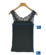 NARA CAMICIE（ナラカミーチェ）タンクトップ 黒 サイズ:1(M位) レディース/2200676149180