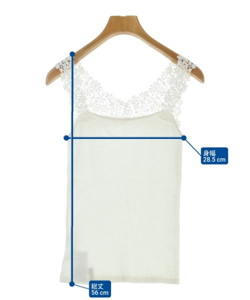 NARA CAMICIE（ナラカミーチェ）タンクトップ 白 サイズ:1(M位) レディース/2200676149197