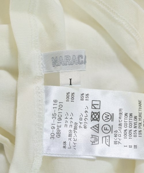 NARA CAMICIE（ナラカミーチェ）タンクトップ 白 サイズ:1(M位) レディース/2200676149203