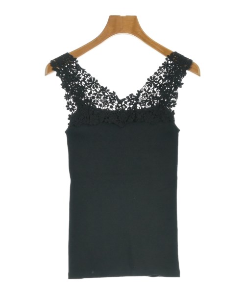 NARA CAMICIE(ナラカミーチェ)タンクトップ 黒 サイズ:1(M位)/2200676149210