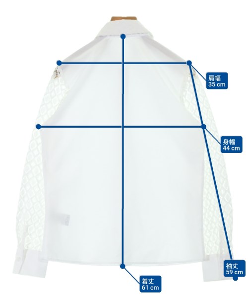 NARA CAMICIE（ナラカミーチェ）ブラウス 白 サイズ:0(S位) レディース/2200671543020