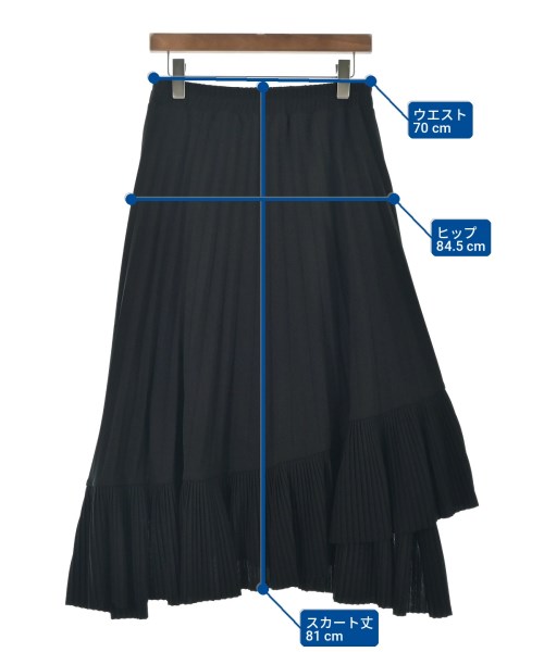 NARA CAMICIE（ナラカミーチェ）ロング・マキシ丈スカート 黒 サイズ:3(XL位) レディース/2200725892043