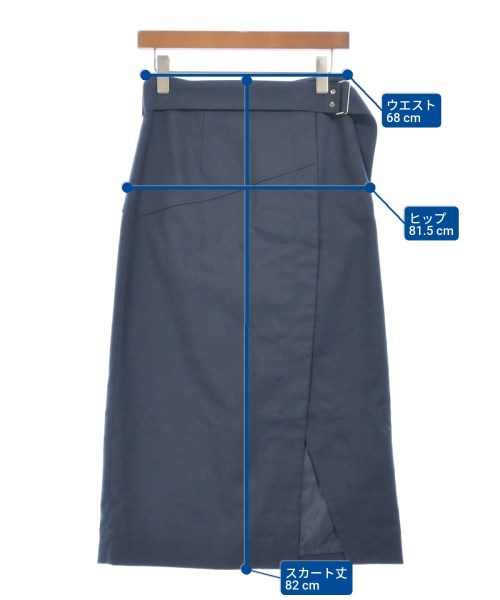 NATURAL BEAUTY BASIC（ナチュラルビューティーベーシック）ロング・マキシ丈スカート 紺 サイズ:M レディース/2200631650072