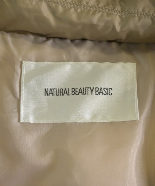 NATURAL BEAUTY BASIC（ナチュラルビューティーベーシック）ダウンジャケット/ダウンベスト ベージュ サイズ:M レディース/2200620738026