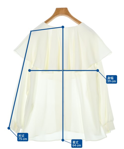 NATURAL BEAUTY BASIC（ナチュラルビューティーベーシック）カジュアルシャツ 白 サイズ:S レディース/2200630038062