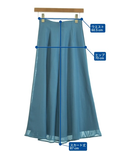 NATURAL BEAUTY BASIC（ナチュラルビューティーベーシック）ロング・マキシ丈スカート 青 サイズ:PS レディース/2200619044060