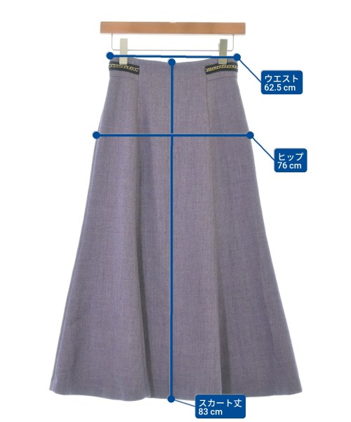 NATURAL BEAUTY BASIC（ナチュラルビューティーベーシック）ロング・マキシ丈スカート 紫 サイズ:S レディース/2200621572018