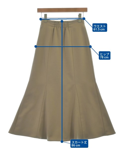 NATURAL BEAUTY BASIC（ナチュラルビューティーベーシック）ロング・マキシ丈スカート ベージュ サイズ:S レディース/2200631898054