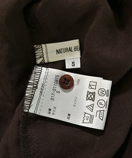 NATURAL BEAUTY BASIC（ナチュラルビューティーベーシック）ブラウス 茶 サイズ:S レディース/2200629946026