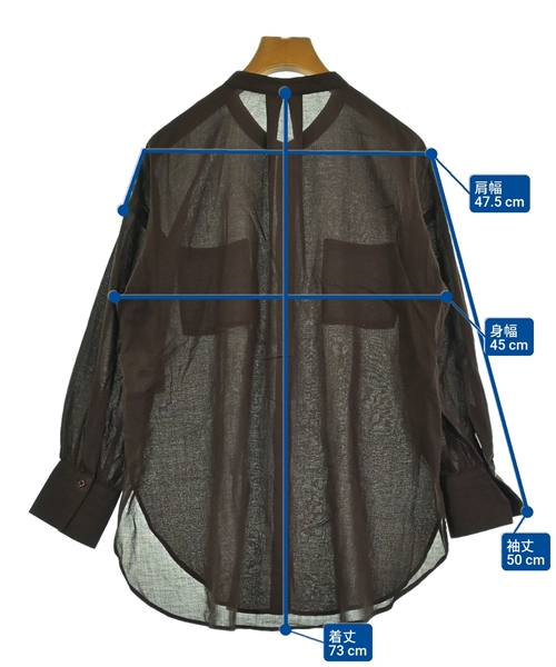 NATURAL BEAUTY BASIC（ナチュラルビューティーベーシック）ブラウス 茶 サイズ:S レディース/2200629946026