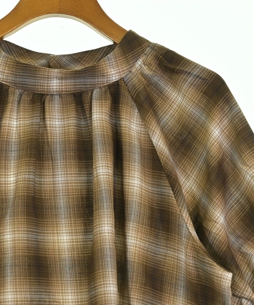 NATURAL BEAUTY BASIC（ナチュラルビューティーベーシック）ブラウス 茶 サイズ:S レディース/2200629946033