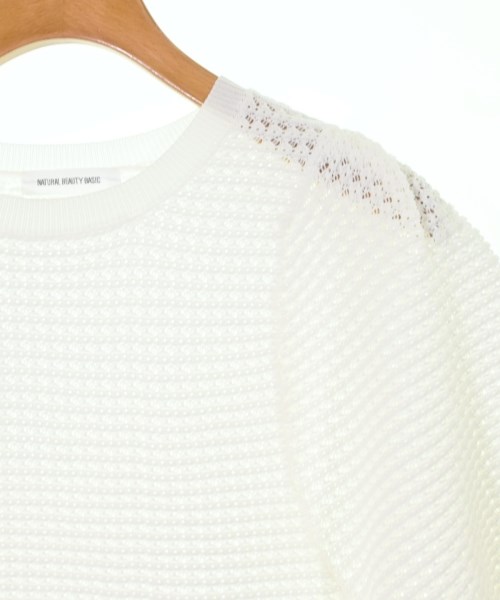 NATURAL BEAUTY BASIC（ナチュラルビューティーベーシック）ニット・セーター 白 サイズ:FR レディース/2200637930048