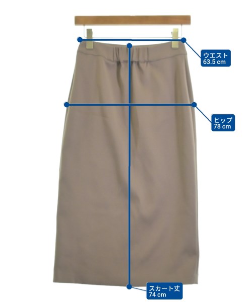 NATURAL BEAUTY BASIC（ナチュラルビューティーベーシック）ロング・マキシ丈スカート ベージュ サイズ:S レディース/2200638215144