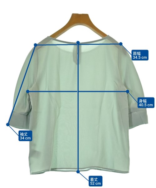 NATURAL BEAUTY BASIC（ナチュラルビューティーベーシック）ブラウス 青 サイズ:S レディース/2200621875058