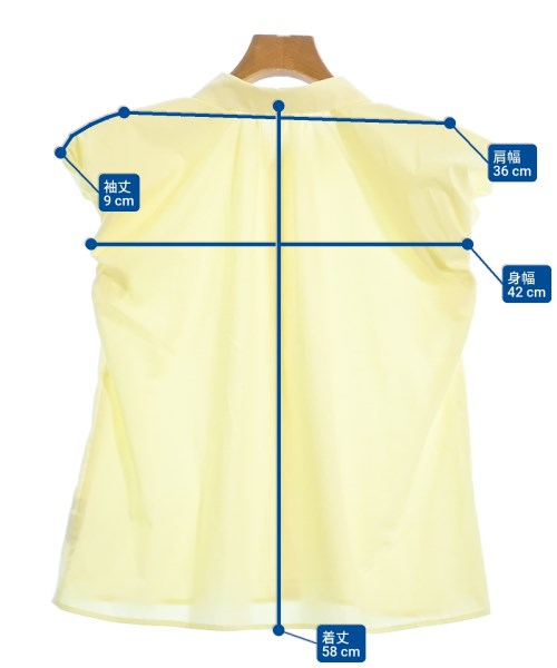 NATURAL BEAUTY BASIC（ナチュラルビューティーベーシック）カジュアルシャツ 黄 サイズ:M レディース/2200620344074