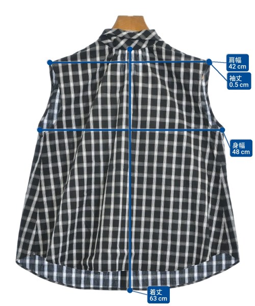 NATURAL BEAUTY BASIC（ナチュラルビューティーベーシック）カジュアルシャツ 黒 サイズ:S レディース/2200620344111