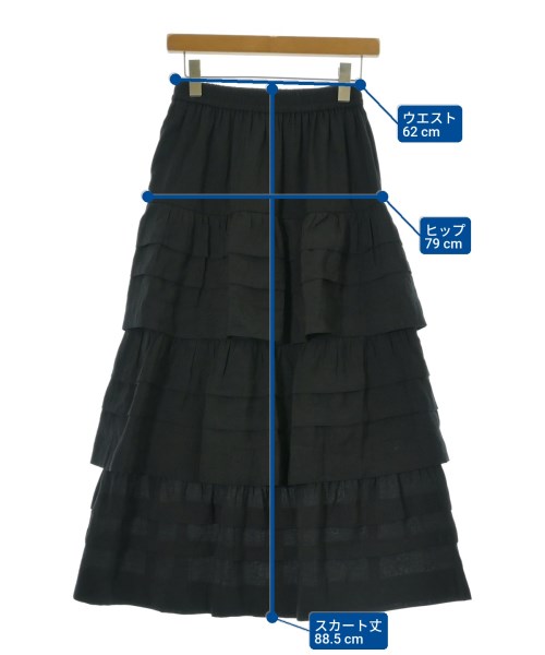 NATURAL BEAUTY BASIC（ナチュラルビューティーベーシック）ロング・マキシ丈スカート 黒 サイズ:M レディース/2200639143095