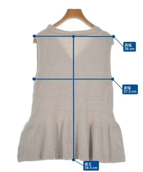 NATURAL BEAUTY BASIC（ナチュラルビューティーベーシック）ベスト ベージュ サイズ:F レディース/2200639905099