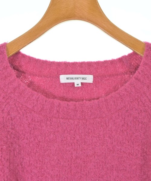 NATURAL BEAUTY BASIC（ナチュラルビューティーベーシック）ニット・セーター ピンク サイズ:M レディース/2200633822095