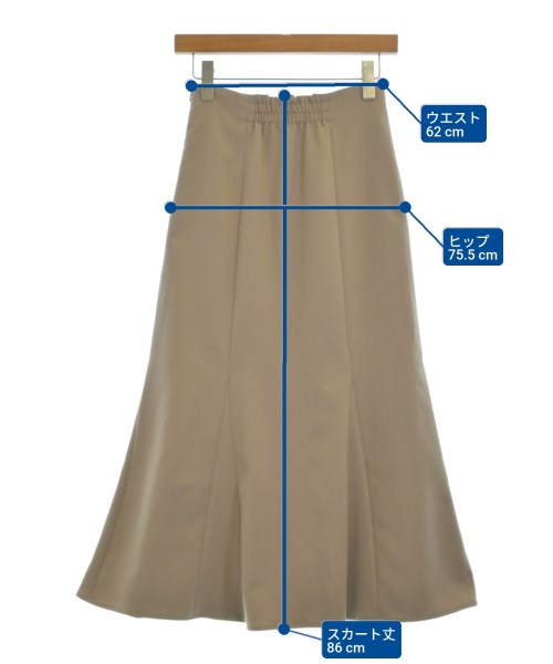 NATURAL BEAUTY BASIC（ナチュラルビューティーベーシック）ロング・マキシ丈スカート ベージュ サイズ:S レディース/2200626878108