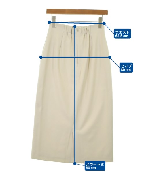 NATURAL BEAUTY BASIC（ナチュラルビューティーベーシック）ロング・マキシ丈スカート 白 サイズ:M レディース/2200643689039