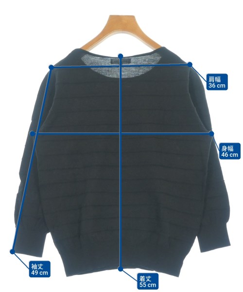 NATURAL BEAUTY BASIC（ナチュラルビューティーベーシック）ニット・セーター 黒 サイズ:M レディース/2200634528101