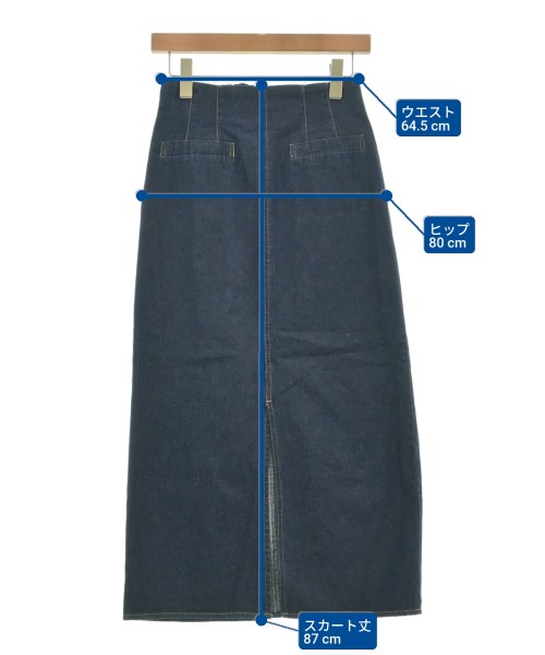 NATURAL BEAUTY BASIC（ナチュラルビューティーベーシック）ロング・マキシ丈スカート 紺 サイズ:M レディース/2200621551037
