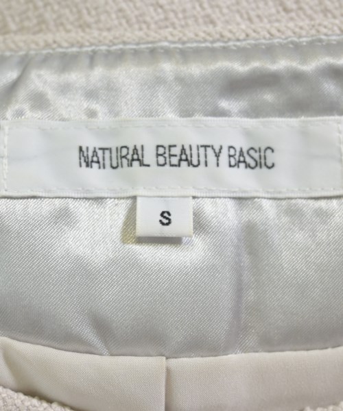 NATURAL BEAUTY BASIC（ナチュラルビューティーベーシック）ノーカラージャケット ベージュ サイズ:S レディース/2200614225082