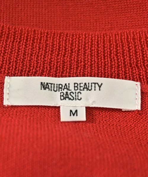 NATURAL BEAUTY BASIC（ナチュラルビューティーベーシック）ニット・セーター 赤 サイズ:M レディース/2200616873199