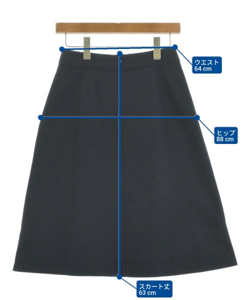 NATURAL BEAUTY BASIC（ナチュラルビューティーベーシック）ひざ丈スカート 紺 サイズ:S レディース/2200630489024