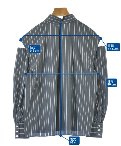 NATURAL BEAUTY BASIC（ナチュラルビューティーベーシック）カジュアルシャツ 紺 サイズ:S レディース/2200621137064