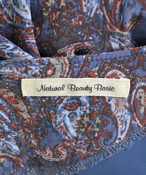 NATURAL BEAUTY BASIC（ナチュラルビューティーベーシック）ワンピース 青 サイズ:M レディース/2200610045011