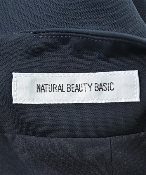 NATURAL BEAUTY BASIC（ナチュラルビューティーベーシック）ひざ丈スカート 紺 サイズ:S レディース/2200609821015