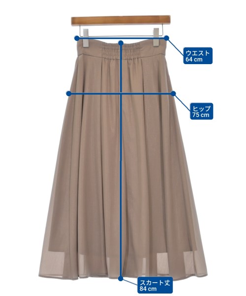 NATURAL BEAUTY BASIC（ナチュラルビューティーベーシック）ロング・マキシ丈スカート ベージュ サイズ:M レディース/2200612170063