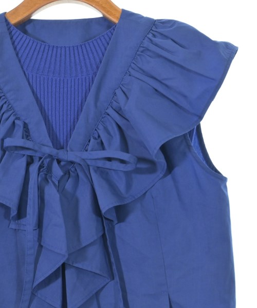 NATURAL BEAUTY BASIC（ナチュラルビューティーベーシック）ベスト/ノースリーブ 青 サイズ:F レディース/2200614219043