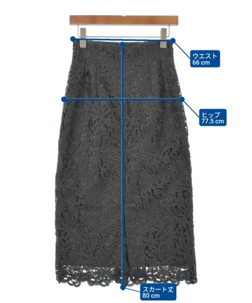 NATURAL BEAUTY BASIC（ナチュラルビューティーベーシック）ロング・マキシ丈スカート グレー サイズ:M レディース/2200614478129