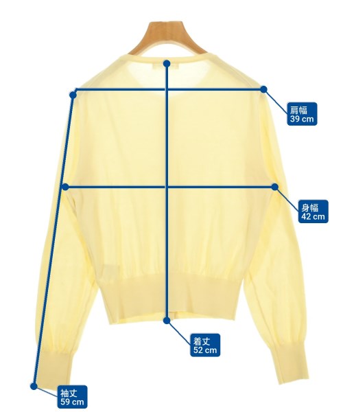NATURAL BEAUTY BASIC（ナチュラルビューティーベーシック）カーディガン 黄 サイズ:FR レディース/2200668619028