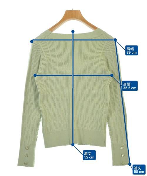 NATURAL BEAUTY BASIC（ナチュラルビューティーベーシック）ニット・セーター 緑 サイズ:M レディース/2200670052028