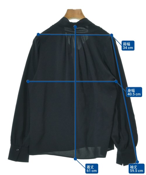 NATURAL BEAUTY BASIC（ナチュラルビューティーベーシック）ブラウス 紺 サイズ:M レディース/2200672137112