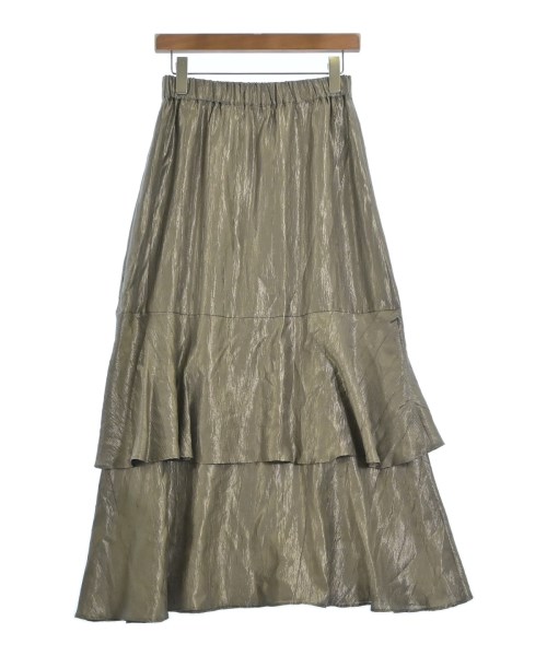 NATURAL BEAUTY BASIC（ナチュラルビューティーベーシック）ロング・マキシ丈スカート グレー サイズ:M レディース/2200675237079